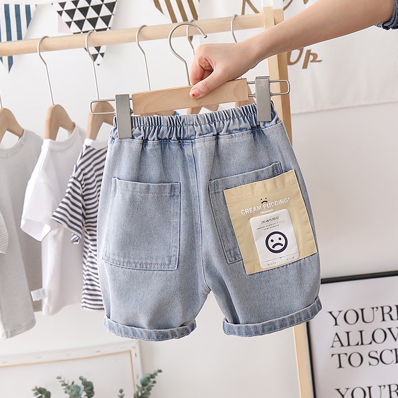 Quần Short Jeans Thời Trang Cho Bé Trai