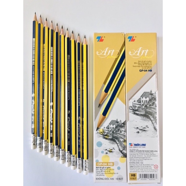 Hộp 10 cây bút chì TL GP-04 HB