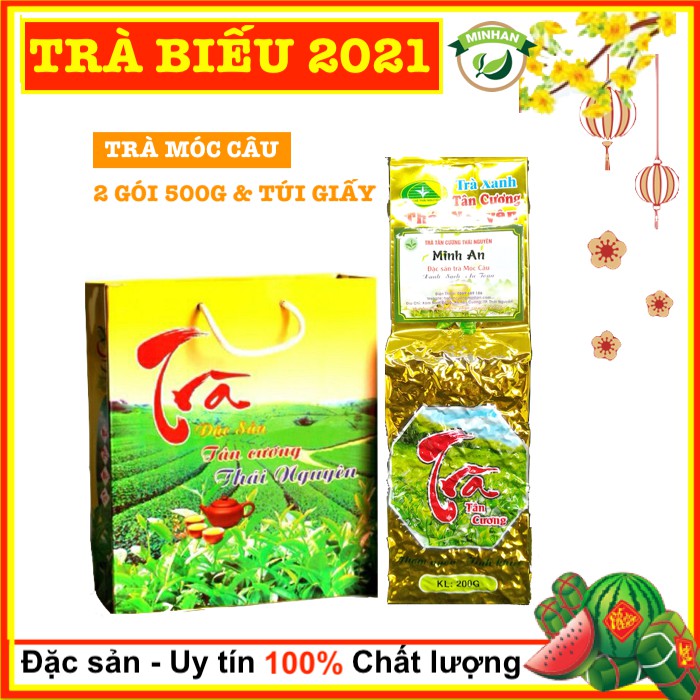 Chè Thái Nguyên Tân Cương 1kg kèm túi giấy biếu tặng loại 1 cao cấp - thơm ngon xanh sạch đẹp giá xưởng | BigBuy360 - bigbuy360.vn