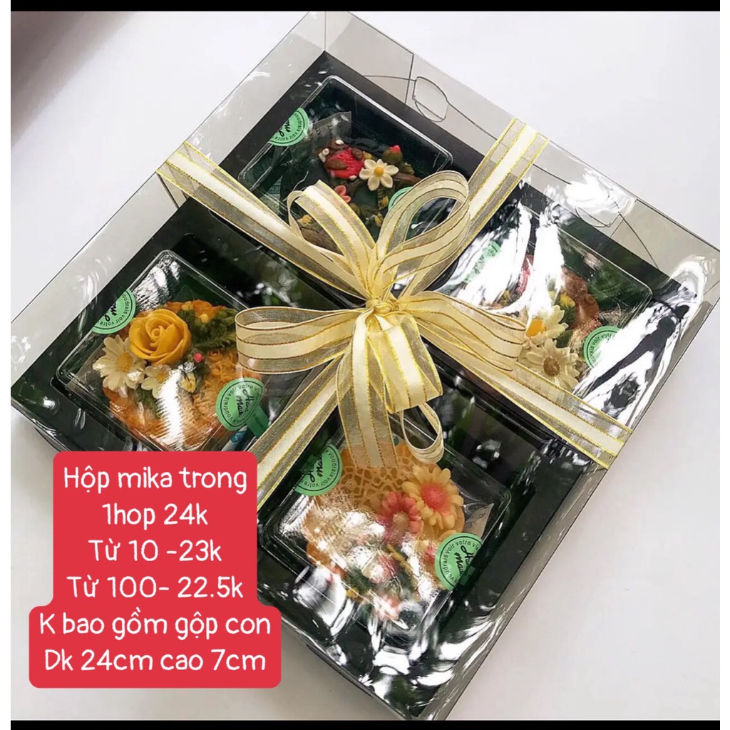 SET 10 SET 1 HỘP GIẤY ĐỰNG BÁNH TRUNG THU RAU CAU TRUNG THU