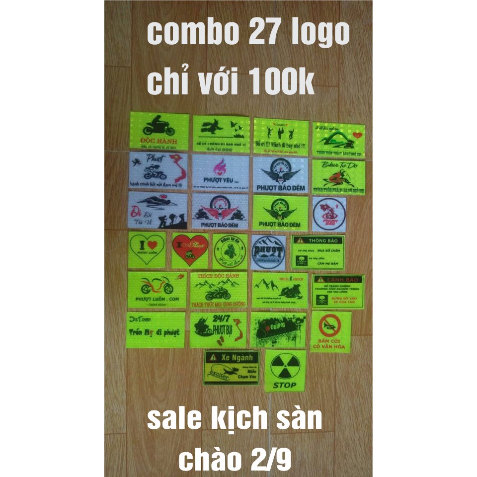 logo phượt , tem phượt , logo phản quang