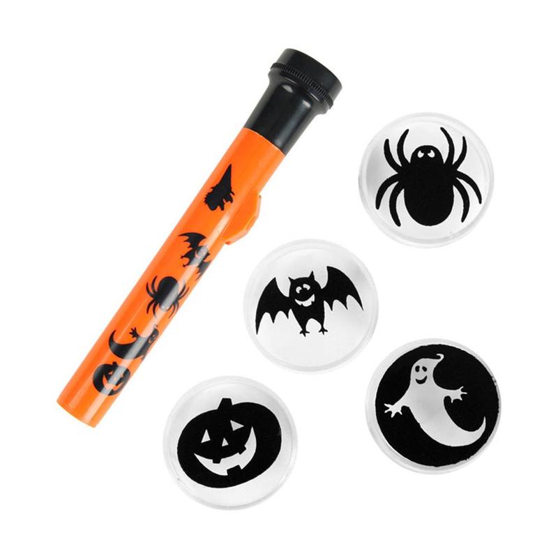 Đèn Pin Chiếu Hình Đầu Lâu Trang Trí Tiệc Halloween Cho Bé
