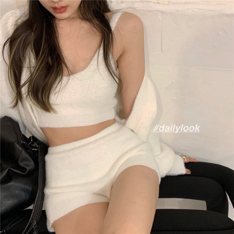 SET QUẦN ÁO LEN LÔNG THỎ SEXY [Order+Ảnh thật] | BigBuy360 - bigbuy360.vn