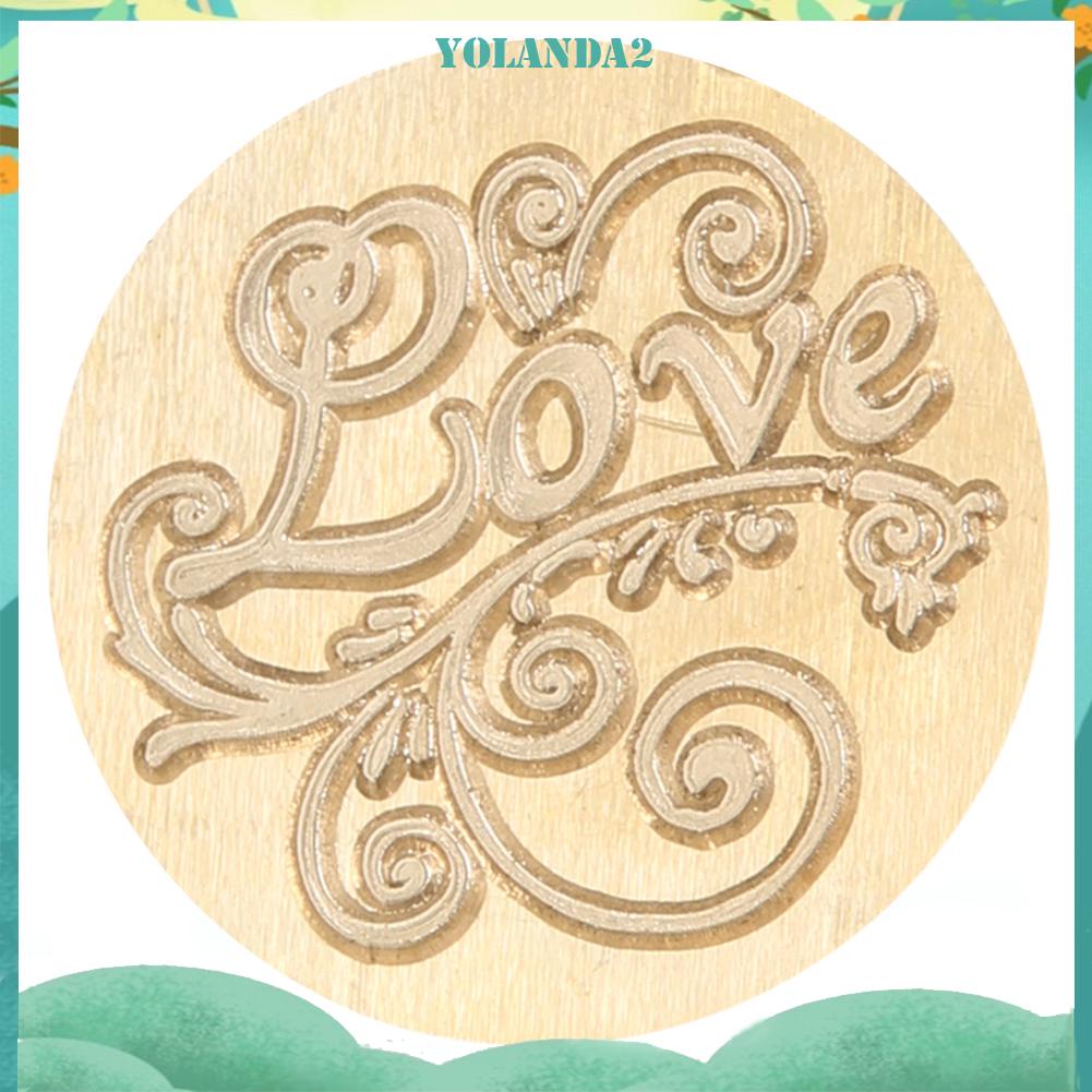 Đầu con dấu đóng sáp 25mm thay thế bằng đồng phong cách retro chất lượng cao