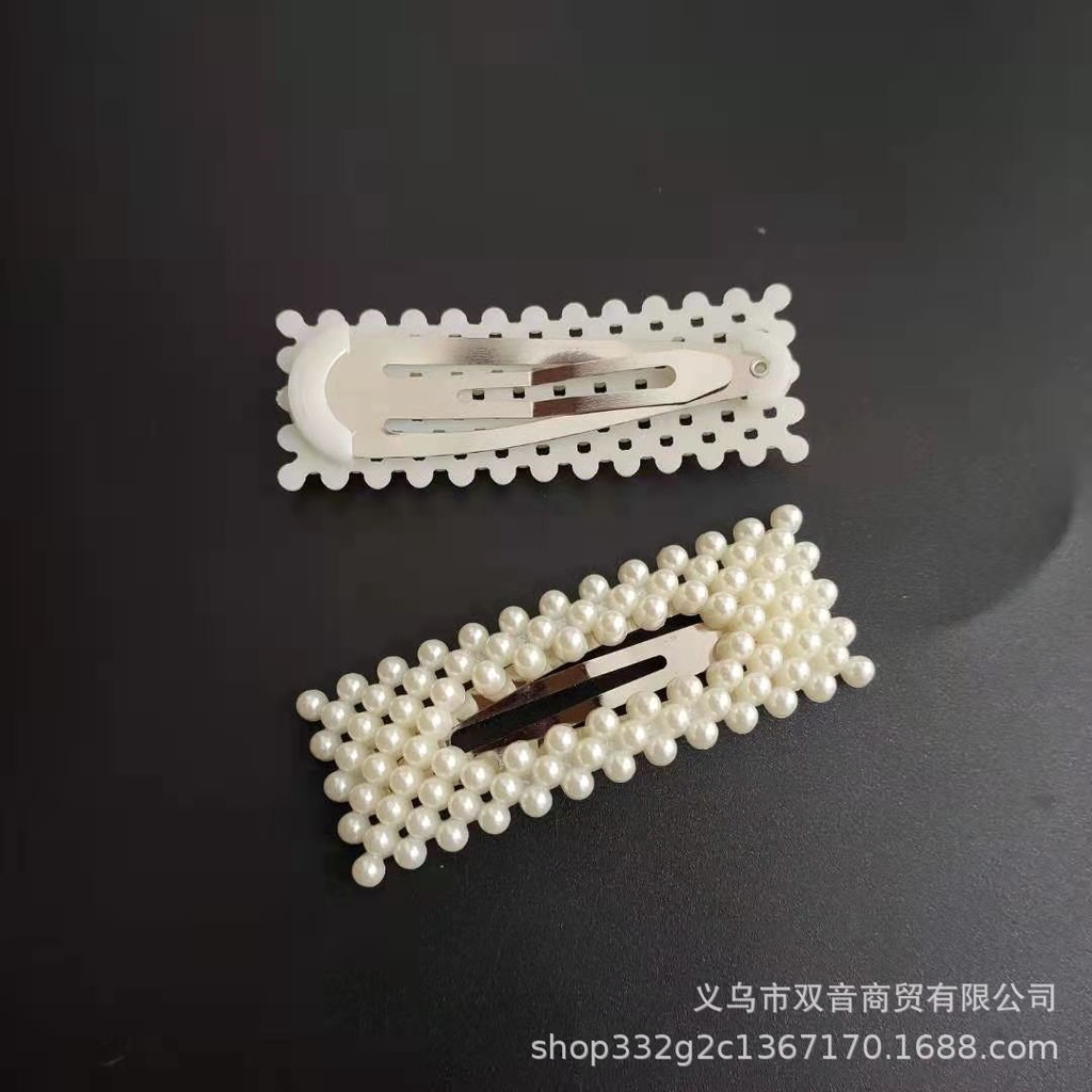 Kẹp Tóc Đính Ngọc Trai Đơn Giản Dễ Thương Phong Cách Hàn Quốc