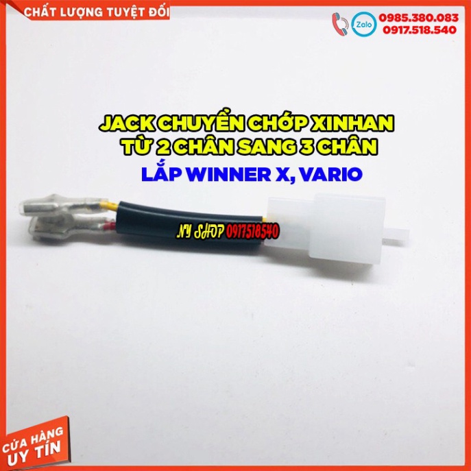 jack chuyển và chớp xinhan từ 2 chân sang 3 chân cho winner x - vario các dòng xe chạy chớp 3 chân Ảnh thật Sp