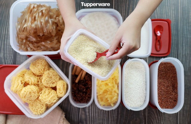 Tupperware Bộ Hộp Kệ Bếp Modular Mate Super Kitchen 9 Hộp