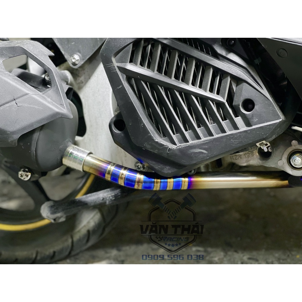Cổ titan pô Zin cho các dòng xe Vario/SHVN/Airblade 100% Titan tản nhiệt nhanh