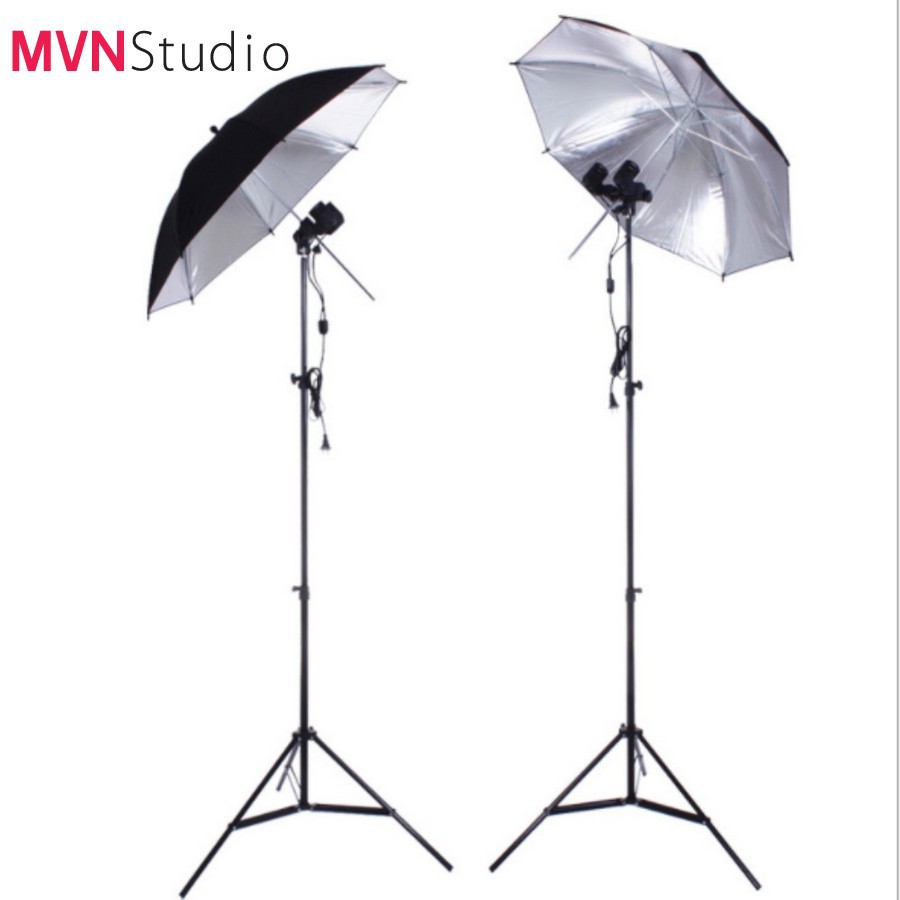 MVN Studio - Bracket gắn dù và đui  đèn đôi E27 chụp sản phẩm - hàng chính hãng Refutuna