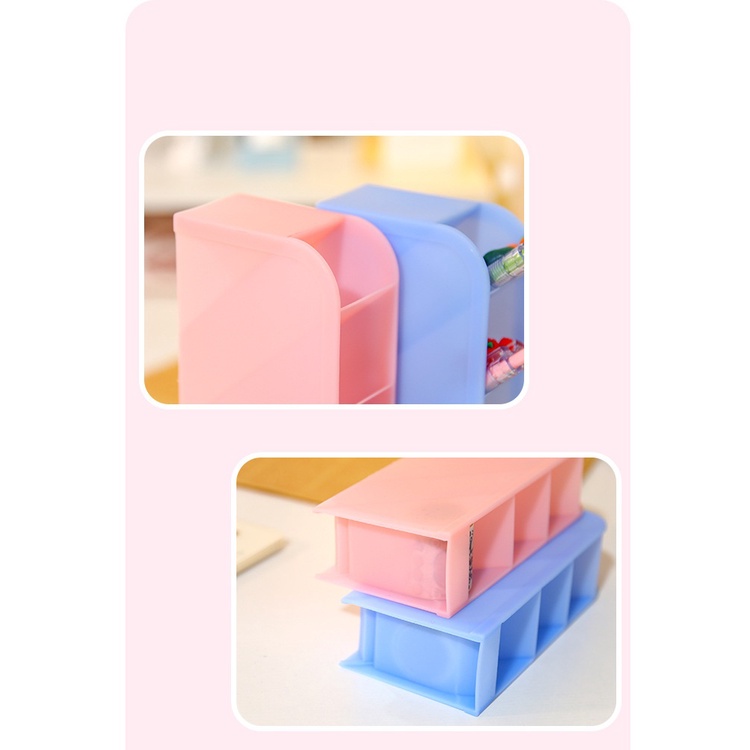 Kệ đựng bút để bàn tiện dụng hữu ích storage box pen holder nhiều màu sắc lựa chọn