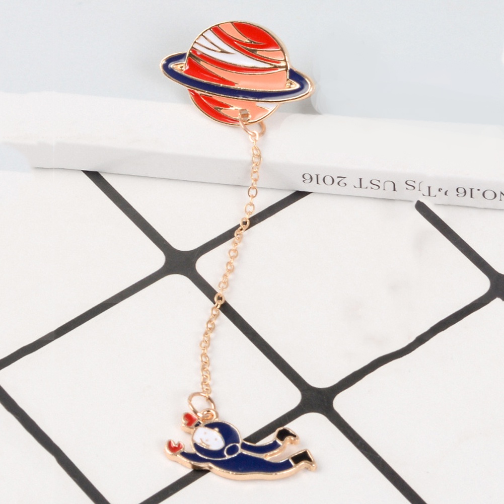 Ghim Cài Áo Hình Phi Hành Gia Và Hành Tinh Thời Trang Cho Nam Nữ