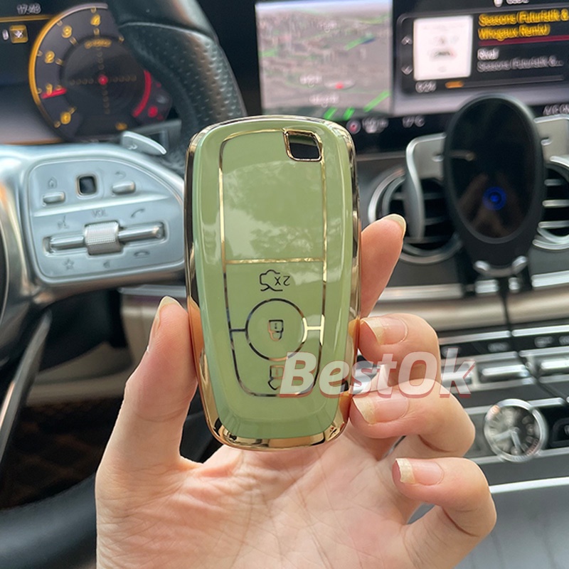 Vỏ Bảo Vệ Chìa Khóa Cho Xe Ford Fusion Mustang Explorer F150 F250 F350 2017 2018 EcoSport Edge S-MAX Ranger Lincoln Mondeo Llavero