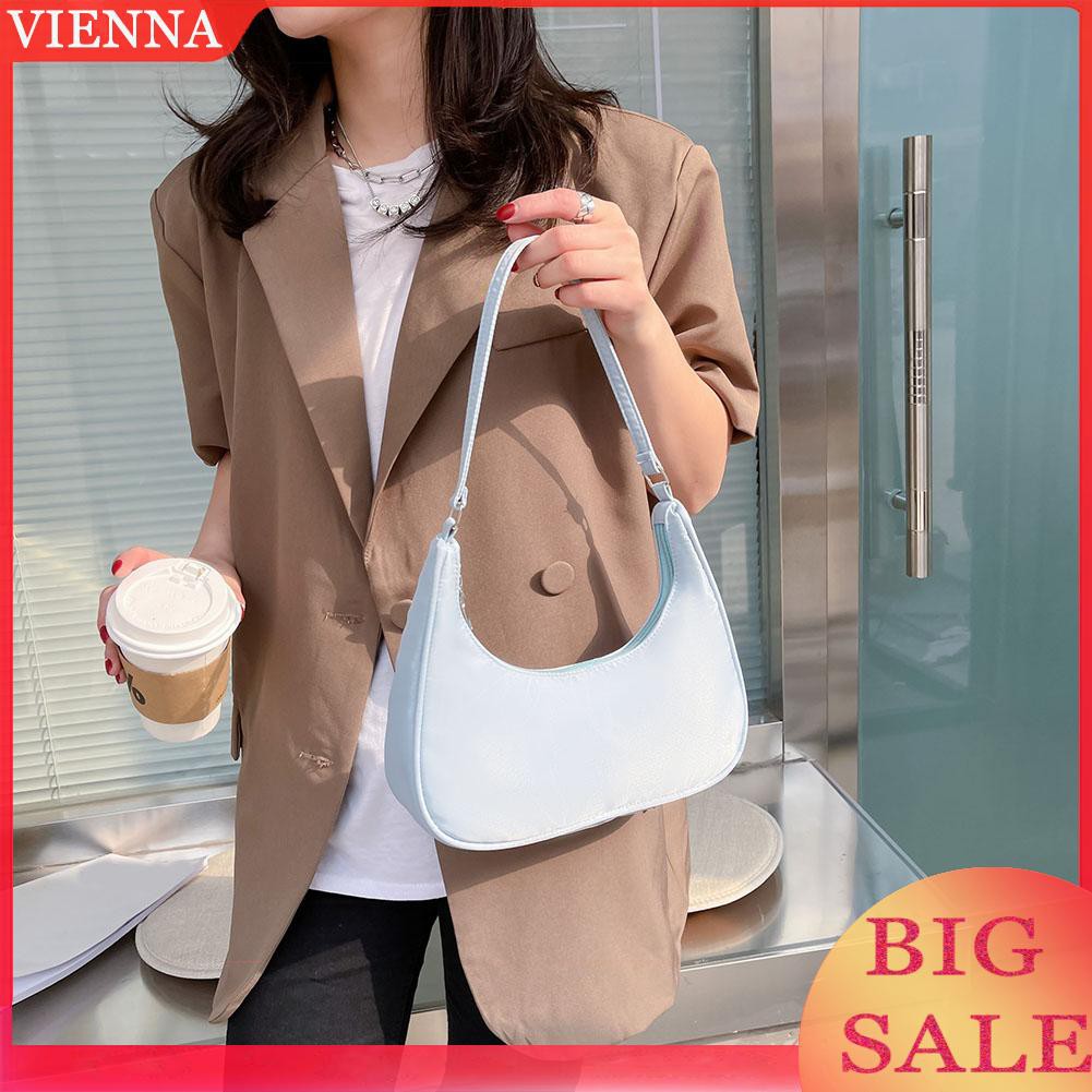 Túi xách đeo vai màu trơn phong cách Boho quyến rũ dành cho nữ