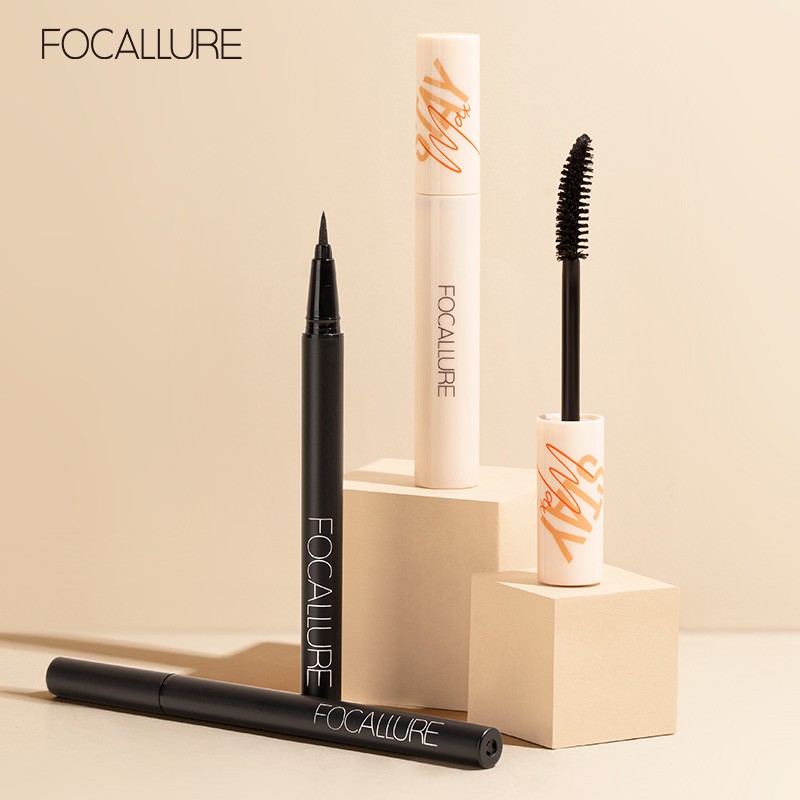 Bộ Sản Phẩm FOCALLURE Gồm Bút Kẻ Mắt + Mascara Lâu Trôi Chống Nước 45g/2pcs