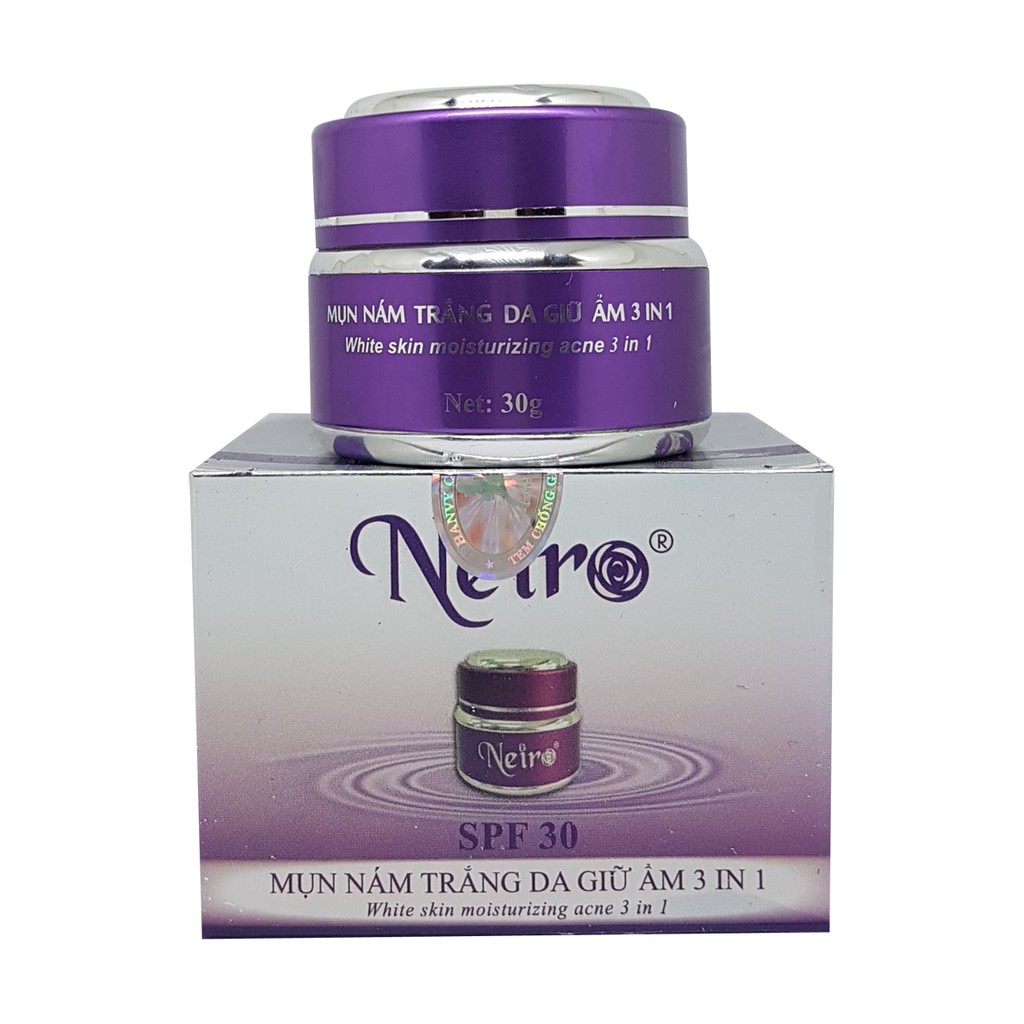 KEM MỤN NÁM TRẮNG DA GIỮ ẨM 3 IN 1 NEIRO 20G