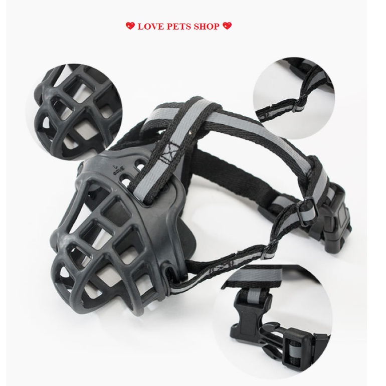 Rọ mõm Chó bằng Silicon mềm mại  - Love pets shop