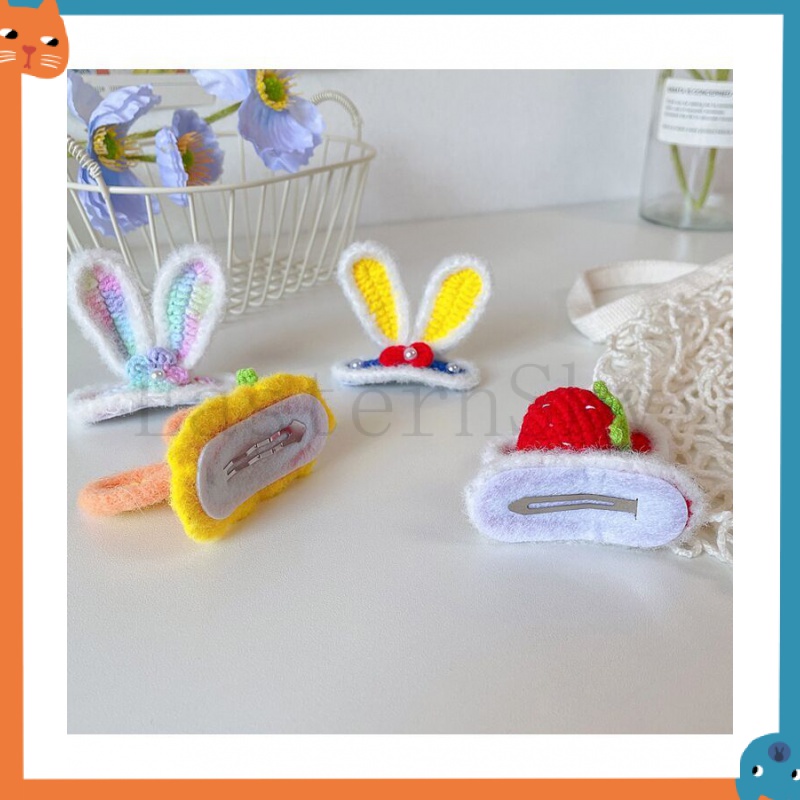 Kẹp Tóc Tai Thỏ Ba Chiều Đính Đá Sapphire Dễ Thương Cho Thú Cưng