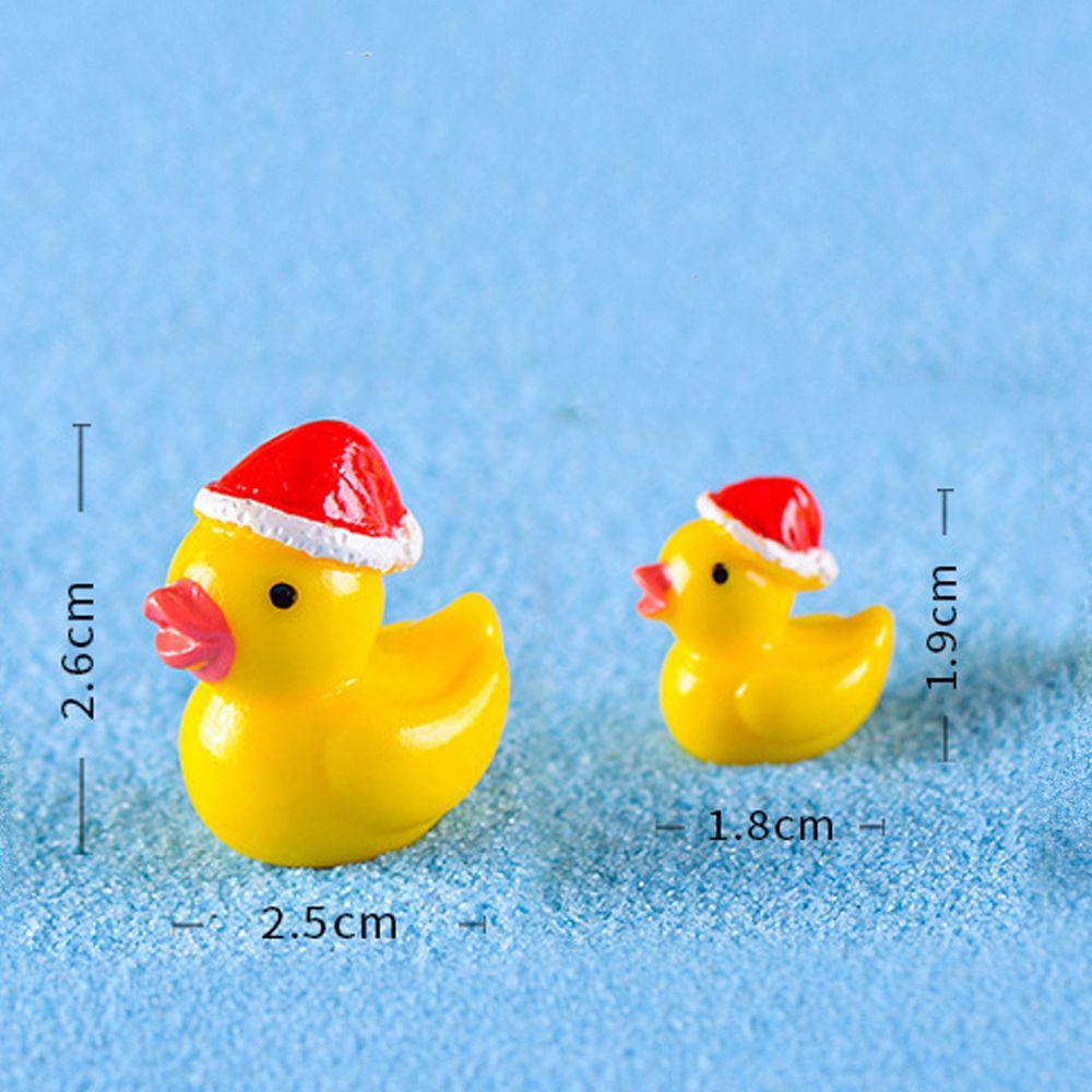 MOCHO Mô Hình Chú Vịt Vàng Bằng Nhựa Resin Dễ Thương Dùng Trang Trí Giáng Sinh