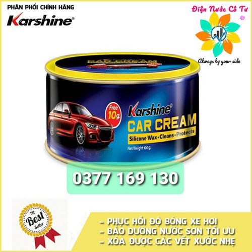 Kem đánh bóng cà na đánh bóng sơn xe Karshine 100g/220g Made in Thái Lan