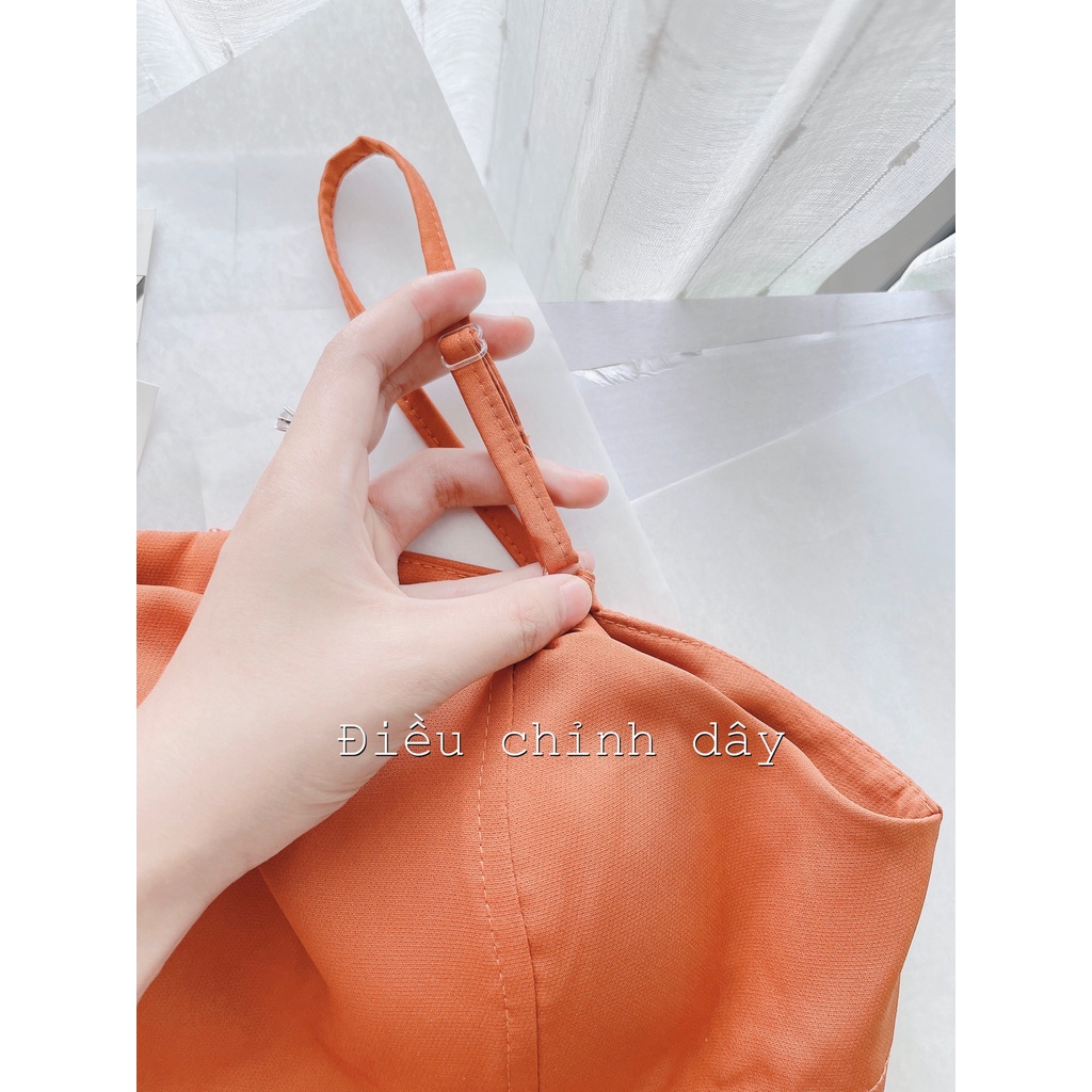 VÁY CAM LI TÚI CÚP NGỰC , THIẾT KẾ SANG TRỌNG CHẤT VẢI CO GIÃN NHẸ SIÊU MÁT (Lisa_botique hàng thiết kế cao cấp ) | BigBuy360 - bigbuy360.vn