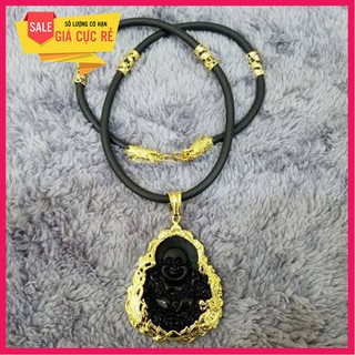 Mặt phật di lặc phong thủy may mắn ( đen )