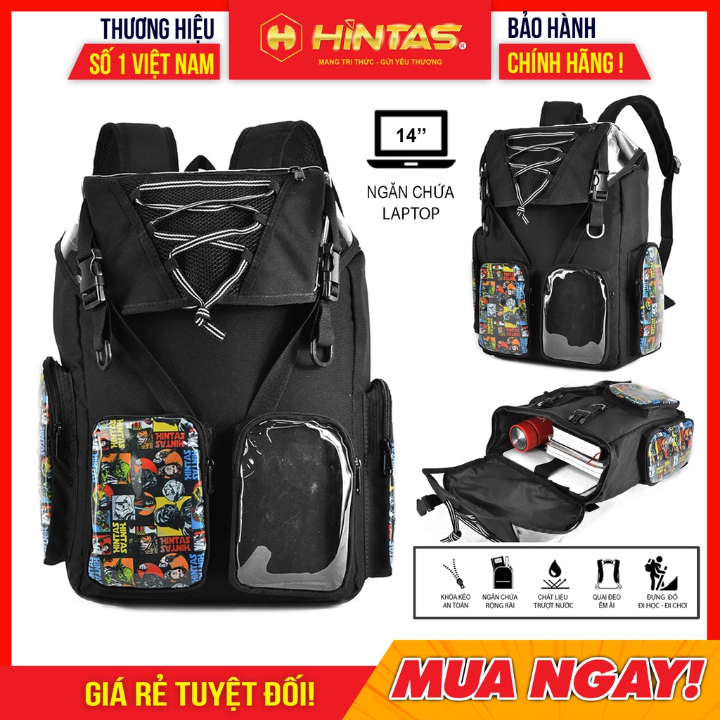 [NEW ARRIVA LS] Balo Momentum backpack HINTAS (BLTT 225) Ngăn đựng Laptop 14&quot; [HÀNG CHÍNH HÃNG] Đi học, Đi làm, Đi chơi