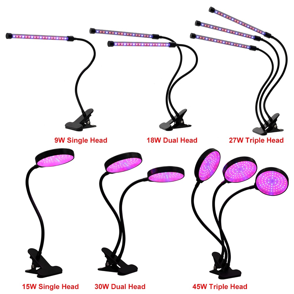 Đèn LED kích thích phát triển cây trồng rau xanh trong nhà thủy canh quang phổ đầy đủ ánh sáng USB phyto 45W