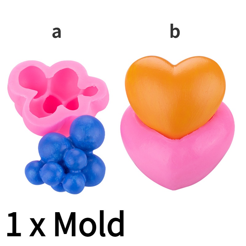 Khuôn Silicone Làm Bánh Hình Đám Mây / Trái Tim / Đám Mây