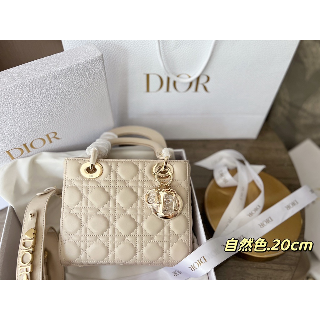 Túi xách nữ có dây đeo vai da thật 𝘿𝙞𝙤𝙧 CD cao cấp, đơn giản, sang trọng, quý phái