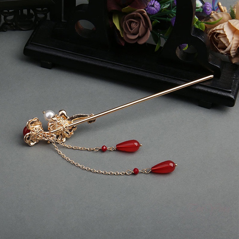 GETNOIVAS Set Phụ Kiện Cài Tóc + Lược + Trâm Cài Tóc Đính Ngọc Trai Giả Cho Cô Dâu