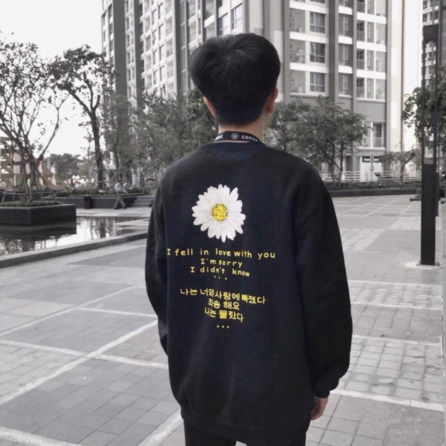 Áo hoodie nỉ I fall in love with you