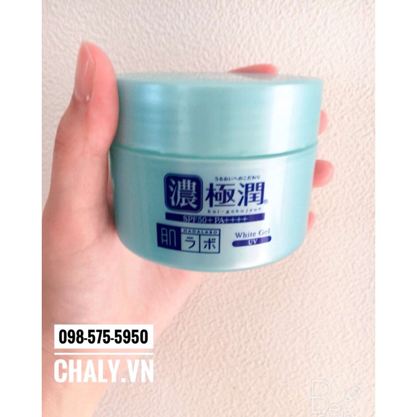 Kem dưỡng ngày đa năng Hada Labo Gokujyun 7 trong 1 UV White Gel SPF 50+ PA++++ 90g nội địa Nhật