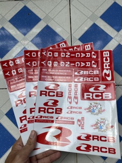 Sét tem logo rcb racing