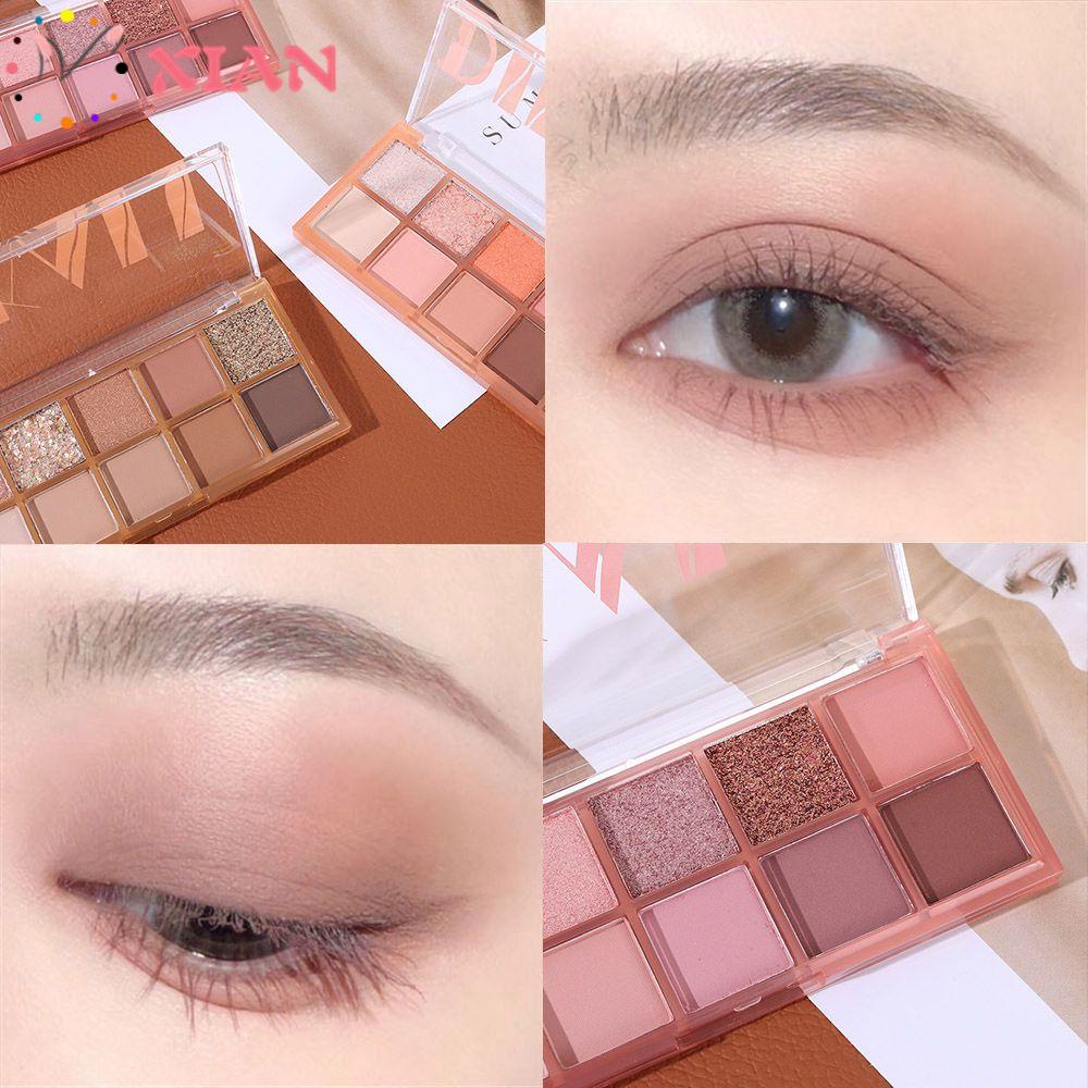 Bảng Phấn Mắt 10 Màu Lì Tông Nude Chống Nhòe Lâu Trôi Ngày Valentine