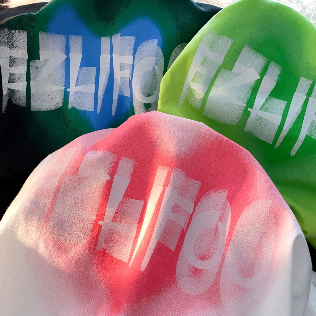 NRVP Áo Thun Nữ Ngắn Tay In Chữ Phong Cách Hàn Quốc