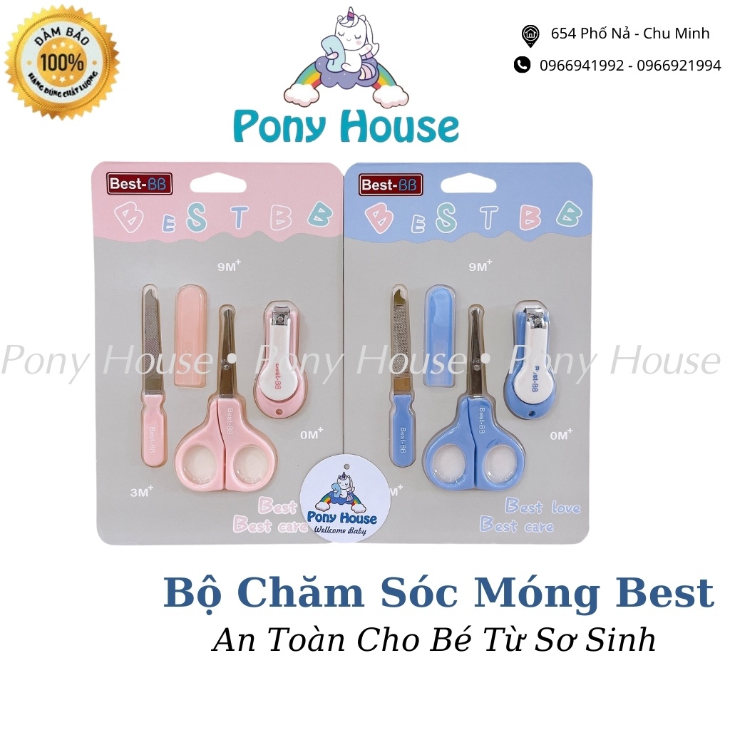 Bộ Bấm Móng Best BB 3 chi tiết (kéo cắt móng,kìm bấm móng, dũa móng) An Toàn Cho Bé Từ Sơ Sinh