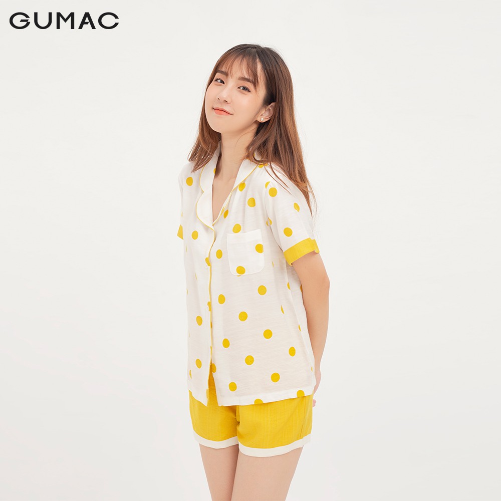 Đồ bộ pyjama nữ cổ viền GUMAC SA1230 | BigBuy360 - bigbuy360.vn