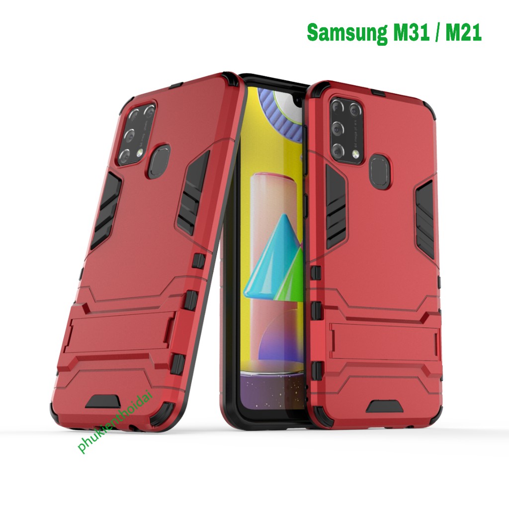 Ốp lưng Samsung Galaxy M31 chống sốc Iron Man cao cấp siêu bền