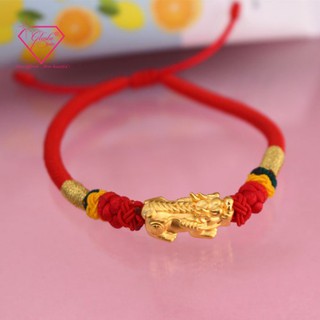 Vòng tay tỳ hưu dây đỏ may mắn