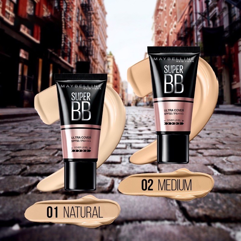 Kem trang điểm BB che khuyết điểm và chống nắng Maybelline Super BB Ultra Cover SPF 50 PA++++ | BigBuy360 - bigbuy360.vn