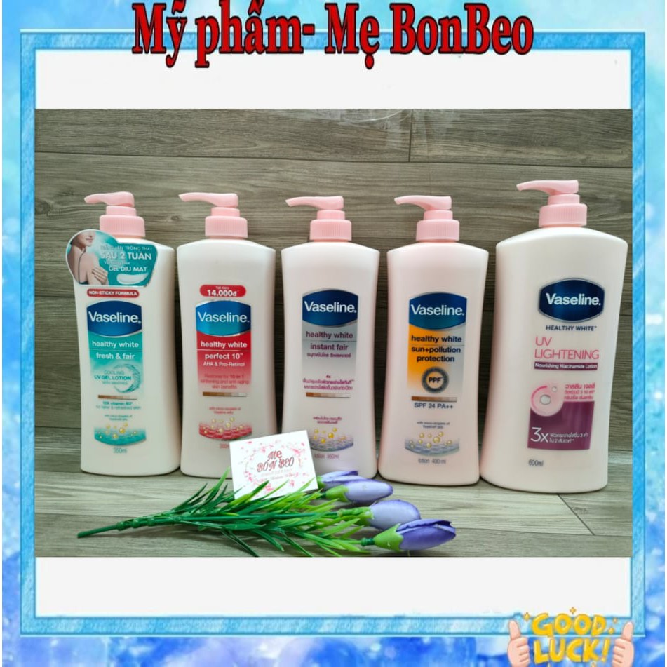 Sữa dưỡng thể Vaseline trắng mịn 350ml/ 600ml