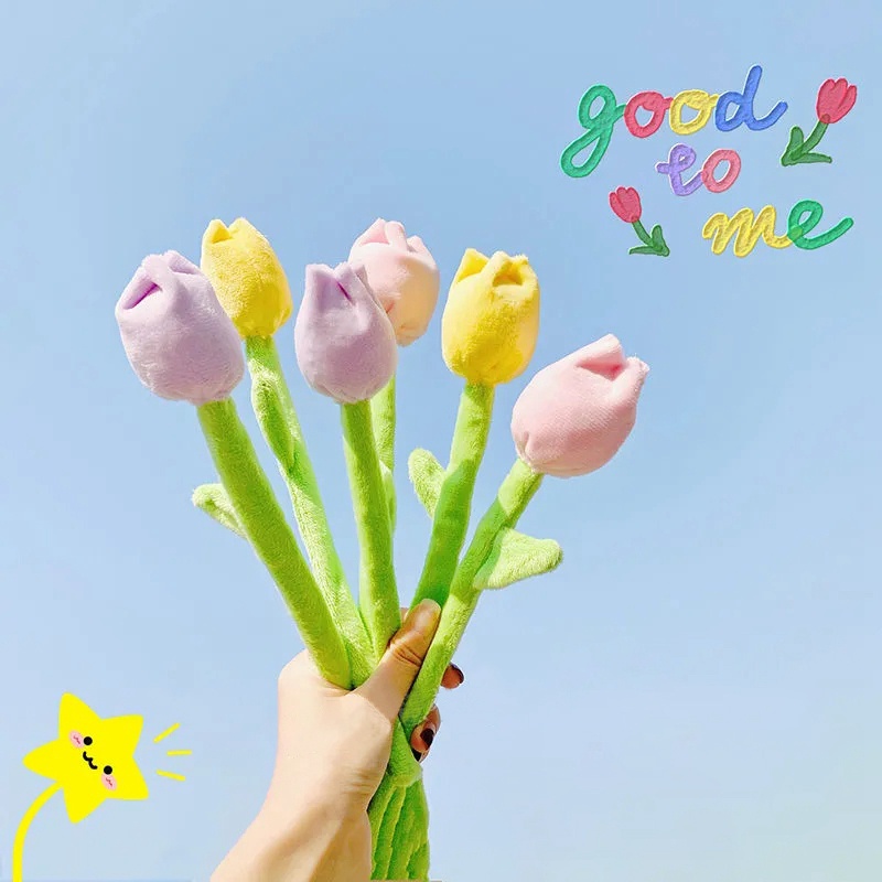 Khóa Rèm Cửa Hình Hoa tulip Hoạt Hình Sáng Tạo Cho Nữ