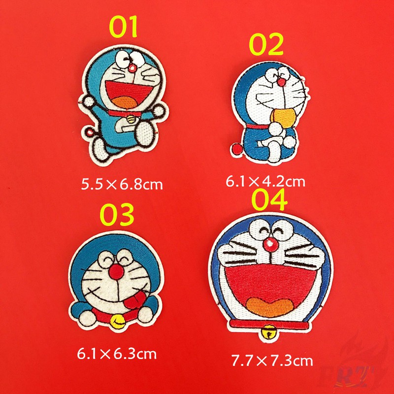 Miếng ủi quần áo thêu hình Doraemon dễ thương