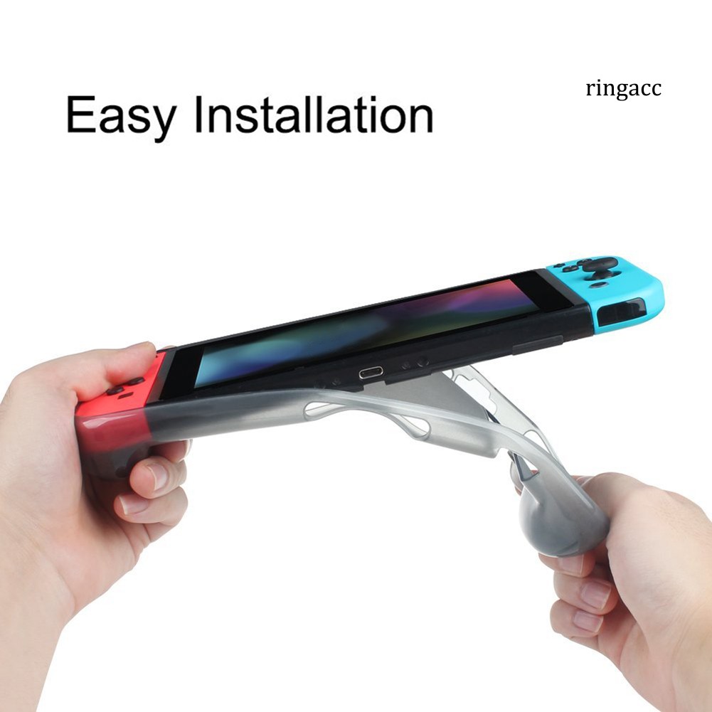 Vỏ Bọc Tpu Mềm Trong Suốt Chống Bám Vân Tay Cho Máy Chơi Game Nintendo Switch