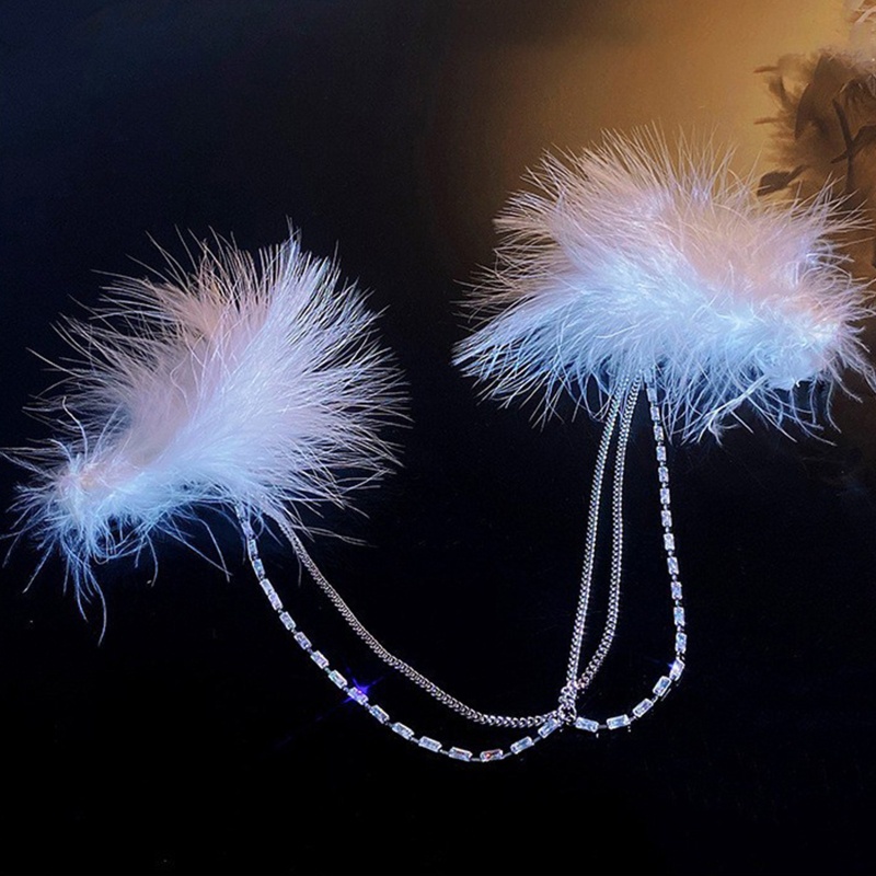 Kẹp Tóc Hình Lông Vũ Phong Cách Lolita