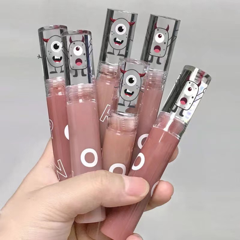 Local Stock Cash on Delivery Cherrylove Son Bóng Trang Điểm Không Thấm Nước Màu Cam Thiết Kế Vỏ Màu Cam Xinh Xắn