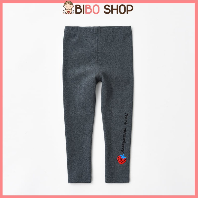 Quần LEGGING HOA QUẢ chất cotton mềm mịn cho bé gái từ 6-45kg