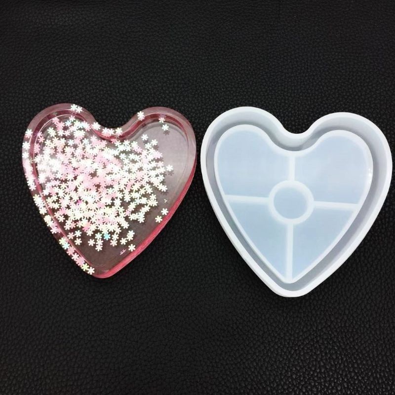 Khuôn silicon đúc nhựa resin epoxy làm tấm lót cốc hình học đa dạng sáng tạo