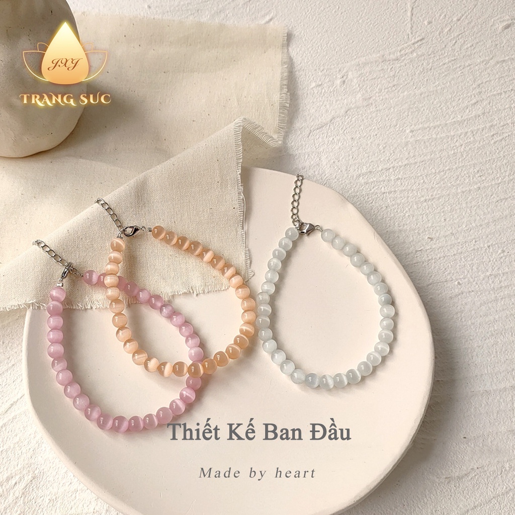 Vòng đeo tay Nữ Thiết kế ban đầu Thiết kế ban đầu Nữ tính Màu Hồng Trắng Đơn giản Làm bằng tay đẹp VT-113