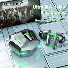 KEBETEME Tai Nghe Tai Nghe Bluetooth Không Dây TWS Tai Nghe Chơi Game Giảm Tiếng Ồn Chống Nước Chất Lượng Âm Thanh Vòm Â